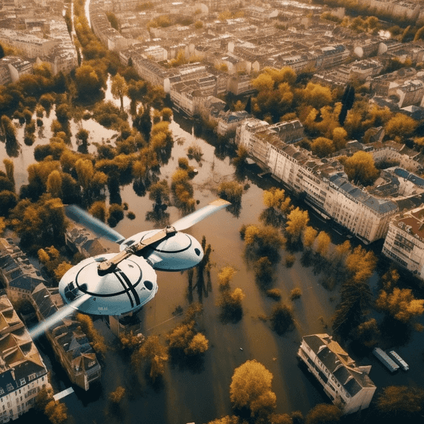 Aaroot aerial photo of drone flying over flooded parisian neigh 27c5e33a 094a 4f0c adea 71f670fd9f9c