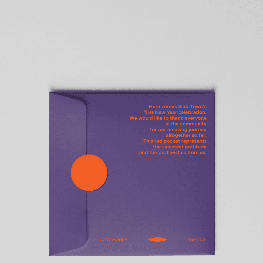 SLAB TOWN COFFEE Red Packet   CD Packaging